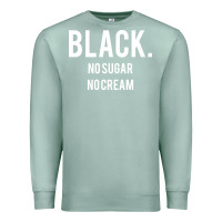 Seafoam black no sugar no cream 02 [tb] Premium Sweatshirt - linhVisuals