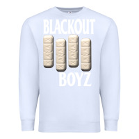 White blackout boyz black Premium Sweatshirt - linhVisuals