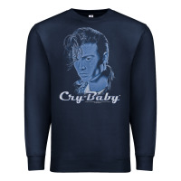 Navy cry baby king cry baby Premium Sweatshirt - linhVisuals