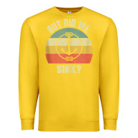 Lemon mens funny boating shirt but did we sink rope anchor boat captain tank Premium Sweatshirt - linhVisuals