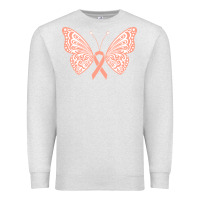 Oatmeal Heather gynecologic cancer support t  shirt gynecological cancer awareness pea Premium Sweatshirt - linhVisuals