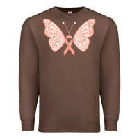 Chestnut gynecologic cancer support t  shirt gynecological cancer awareness pea Premium Sweatshirt - linhVisuals