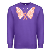 Purple gynecologic cancer support t  shirt gynecological cancer awareness pea Premium Sweatshirt - linhVisuals