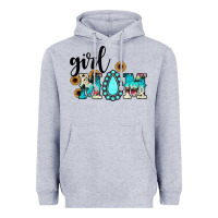 Heather Grey girl mom Heavyweight Hoodie - JahusDesignShop