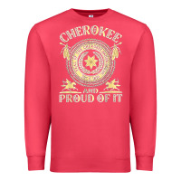 Cardinal cherokee native american and proud of t shirt Premium Sweatshirt - linhVisuals