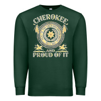 Sports Green cherokee native american and proud of t shirt Premium Sweatshirt - linhVisuals