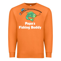 Carrot kids papa's fishing buddy grandson or granddaughter fish t shirt Premium Sweatshirt - linhVisuals