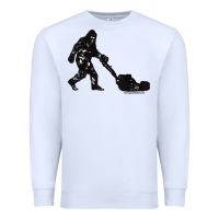 White mens mowing bigfoot   golf course superintendent maintenance turf t sh Premium Sweatshirt - linhVisuals