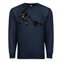 Navy mens mowing bigfoot   golf course superintendent maintenance turf t sh Premium Sweatshirt - linhVisuals
