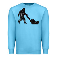 Ocean Blue mens mowing bigfoot   golf course superintendent maintenance turf t sh Premium Sweatshirt - linhVisuals