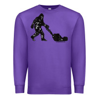 Purple mens mowing bigfoot   golf course superintendent maintenance turf t sh Premium Sweatshirt - linhVisuals