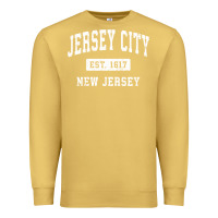 Antique Gold jersey city new jersey nj vintage established sports design pullover h Premium Sweatshirt - linhVisuals