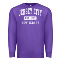 Purple jersey city new jersey nj vintage established sports design pullover h Premium Sweatshirt - linhVisuals