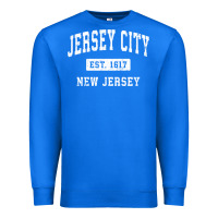 True Royal jersey city new jersey nj vintage established sports design pullover h Premium Sweatshirt - linhVisuals