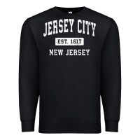 Black jersey city new jersey nj vintage established sports design pullover h Premium Sweatshirt - linhVisuals