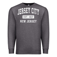 Charcoal Heather jersey city new jersey nj vintage established sports design pullover h Premium Sweatshirt - linhVisuals