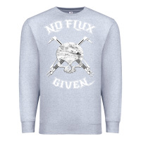Heather Grey no flux given   funny welder tee shirt for welding dads Premium Sweatshirt - linhVisuals
