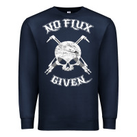 Navy no flux given   funny welder tee shirt for welding dads Premium Sweatshirt - linhVisuals