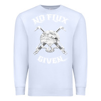 White no flux given   funny welder tee shirt for welding dads Premium Sweatshirt - linhVisuals
