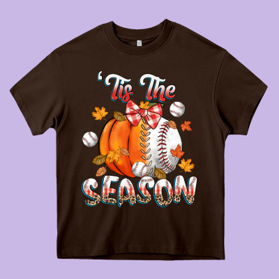 Its The Season Baseball Heavy Core Tee Designed By Cowgirlartshop