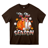 Chocolate Brown its the season baseball Heavy Core Tee - CowGirlArtShop