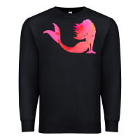 Black mermaid t  shirt pink mermaid t  shirt Premium Sweatshirt - linhVisuals