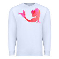 White mermaid t  shirt pink mermaid t  shirt Premium Sweatshirt - linhVisuals
