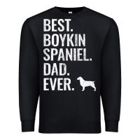 Black mens best boykin spaniel dad ever   cool dog owner gift Premium Sweatshirt - linhVisuals