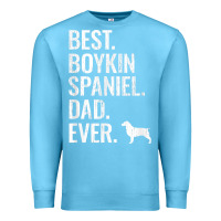 Ocean Blue mens best boykin spaniel dad ever   cool dog owner gift Premium Sweatshirt - linhVisuals