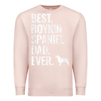 Pale Pink mens best boykin spaniel dad ever   cool dog owner gift Premium Sweatshirt - linhVisuals