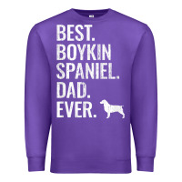 Purple mens best boykin spaniel dad ever   cool dog owner gift Premium Sweatshirt - linhVisuals