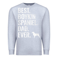 Heather Grey mens best boykin spaniel dad ever   cool dog owner gift Premium Sweatshirt - linhVisuals