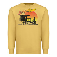 Antique Gold baywatch lifeguard sunset t shirt Premium Sweatshirt - linhVisuals