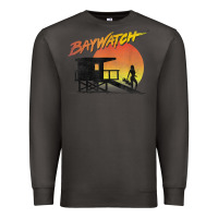 Smoke baywatch lifeguard sunset t shirt Premium Sweatshirt - linhVisuals