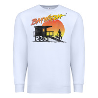 White baywatch lifeguard sunset t shirt Premium Sweatshirt - linhVisuals