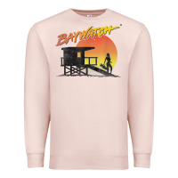Pale Pink baywatch lifeguard sunset t shirt Premium Sweatshirt - linhVisuals