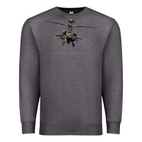 Charcoal Heather ah 64 apache longbow helicopter t shirt t shirt Premium Sweatshirt - linhVisuals