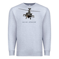 Heather Grey ah 64 apache longbow helicopter t shirt t shirt Premium Sweatshirt - linhVisuals