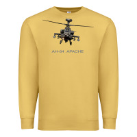 Antique Gold ah 64 apache longbow helicopter t shirt t shirt Premium Sweatshirt - linhVisuals