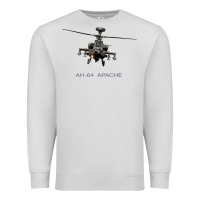 Dove Grey ah 64 apache longbow helicopter t shirt t shirt Premium Sweatshirt - linhVisuals