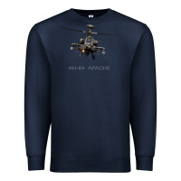 Navy ah 64 apache longbow helicopter t shirt t shirt Premium Sweatshirt - linhVisuals