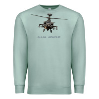Seafoam ah 64 apache longbow helicopter t shirt t shirt Premium Sweatshirt - linhVisuals