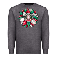 Charcoal Heather sunflower i̇talian flag Premium Sweatshirt - JahusDesignShop