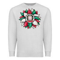Dove Grey sunflower i̇talian flag Premium Sweatshirt - JahusDesignShop