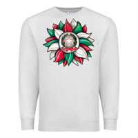 Oatmeal Heather sunflower i̇talian flag Premium Sweatshirt - JahusDesignShop