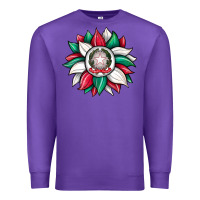 Purple sunflower i̇talian flag Premium Sweatshirt - JahusDesignShop