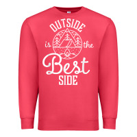 Cardinal outside is the best side for outdoor campers and hikers t shirt Premium Sweatshirt - linhVisuals