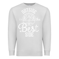 Dove Grey outside is the best side for outdoor campers and hikers t shirt Premium Sweatshirt - linhVisuals
