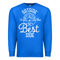 True Royal outside is the best side for outdoor campers and hikers t shirt Premium Sweatshirt - linhVisuals