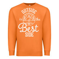 Carrot outside is the best side for outdoor campers and hikers t shirt Premium Sweatshirt - linhVisuals